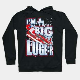 Luge Lover Sledding Gift Idea Hoodie